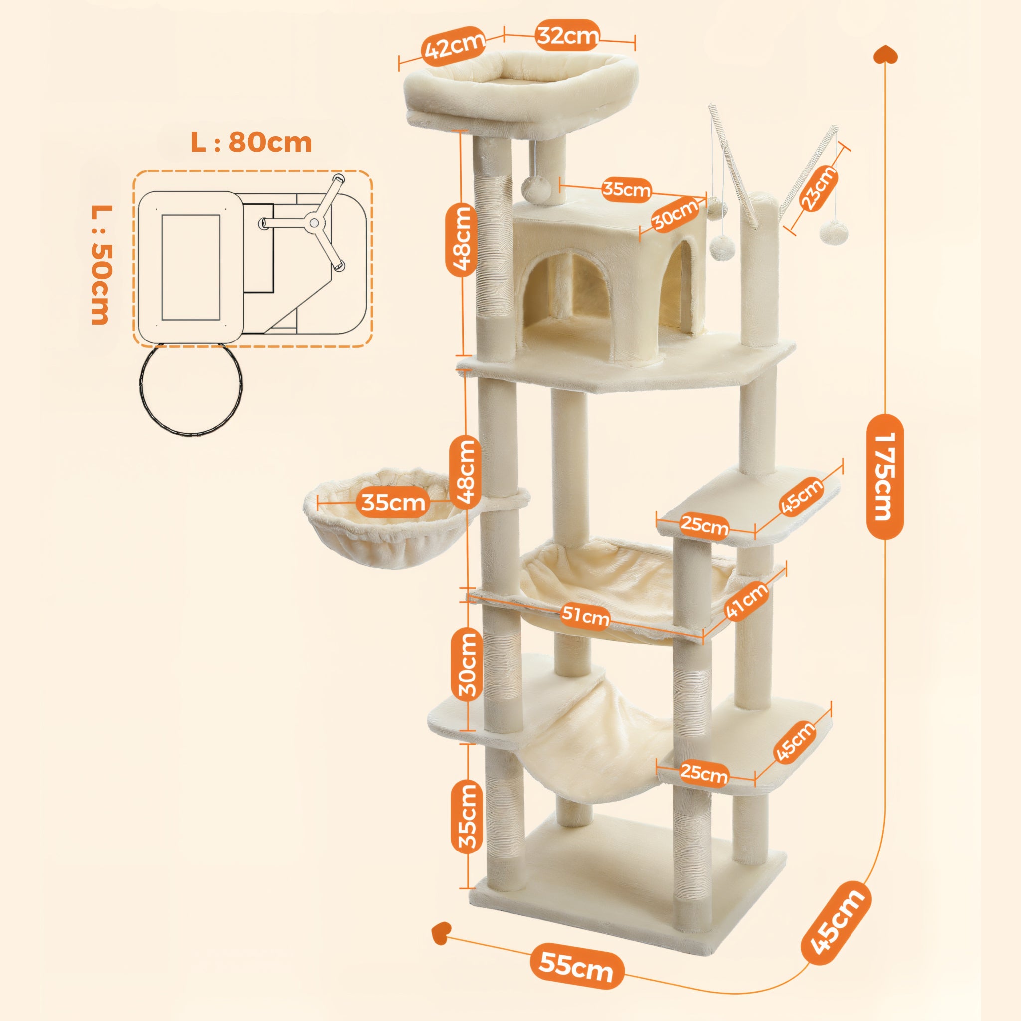 Arbre à Chat 175 cm