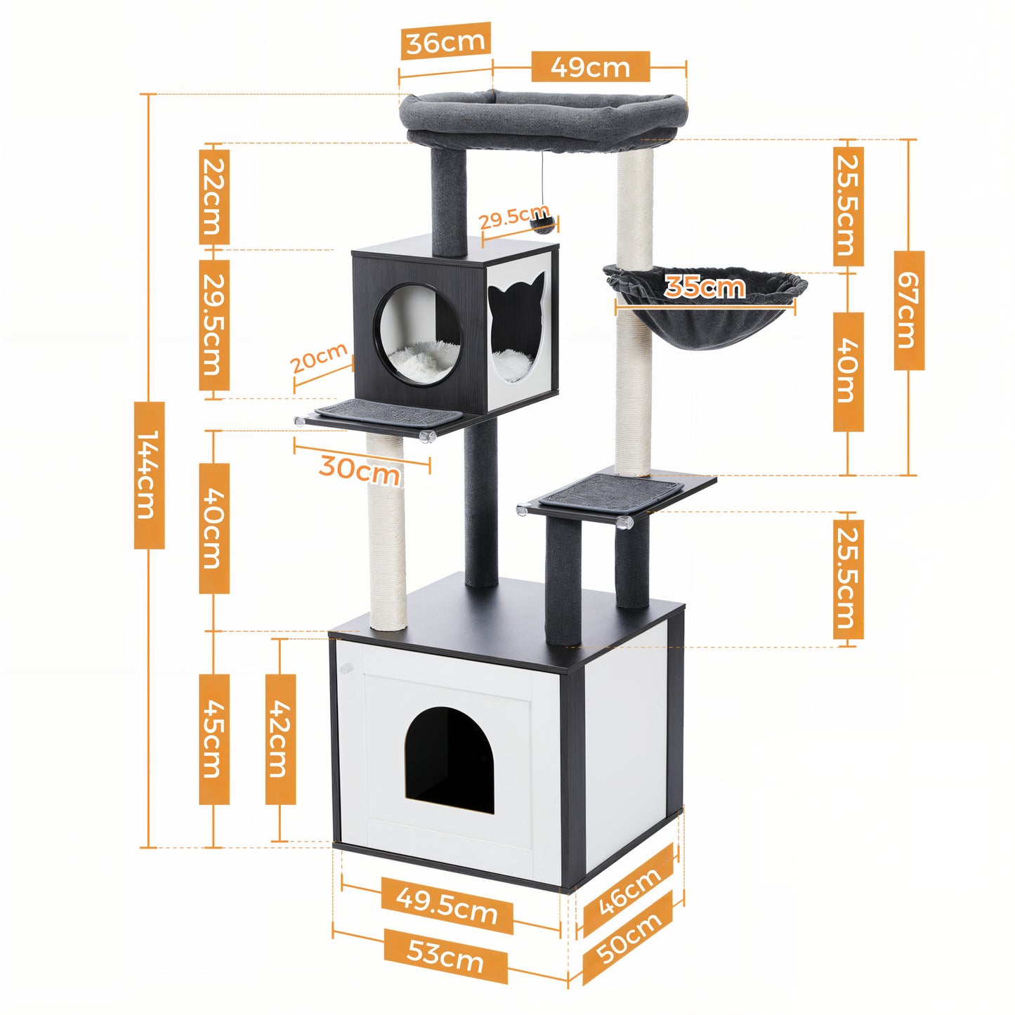 Arbre à Chat Caisse en Bois