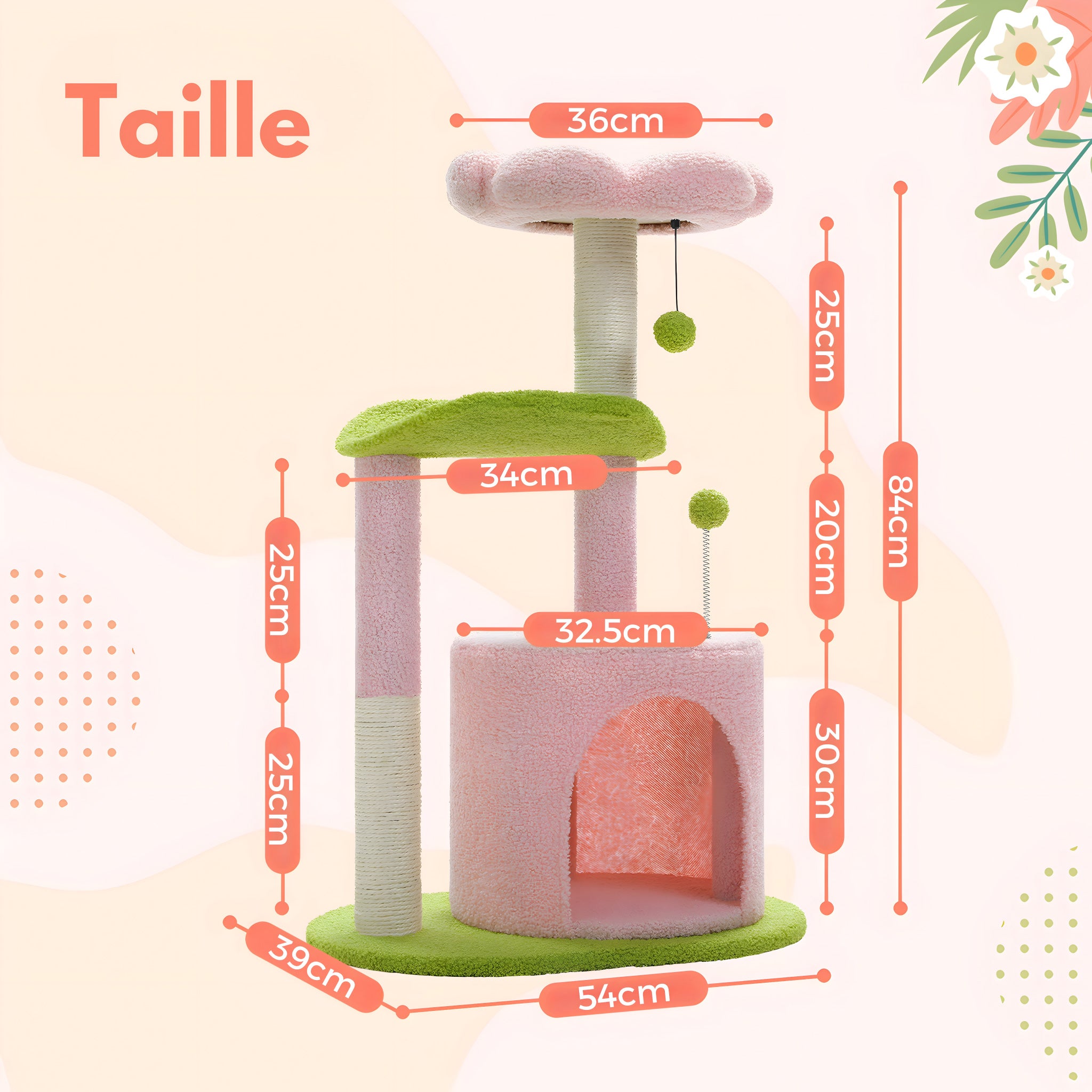 Arbre à Chat Fleuri