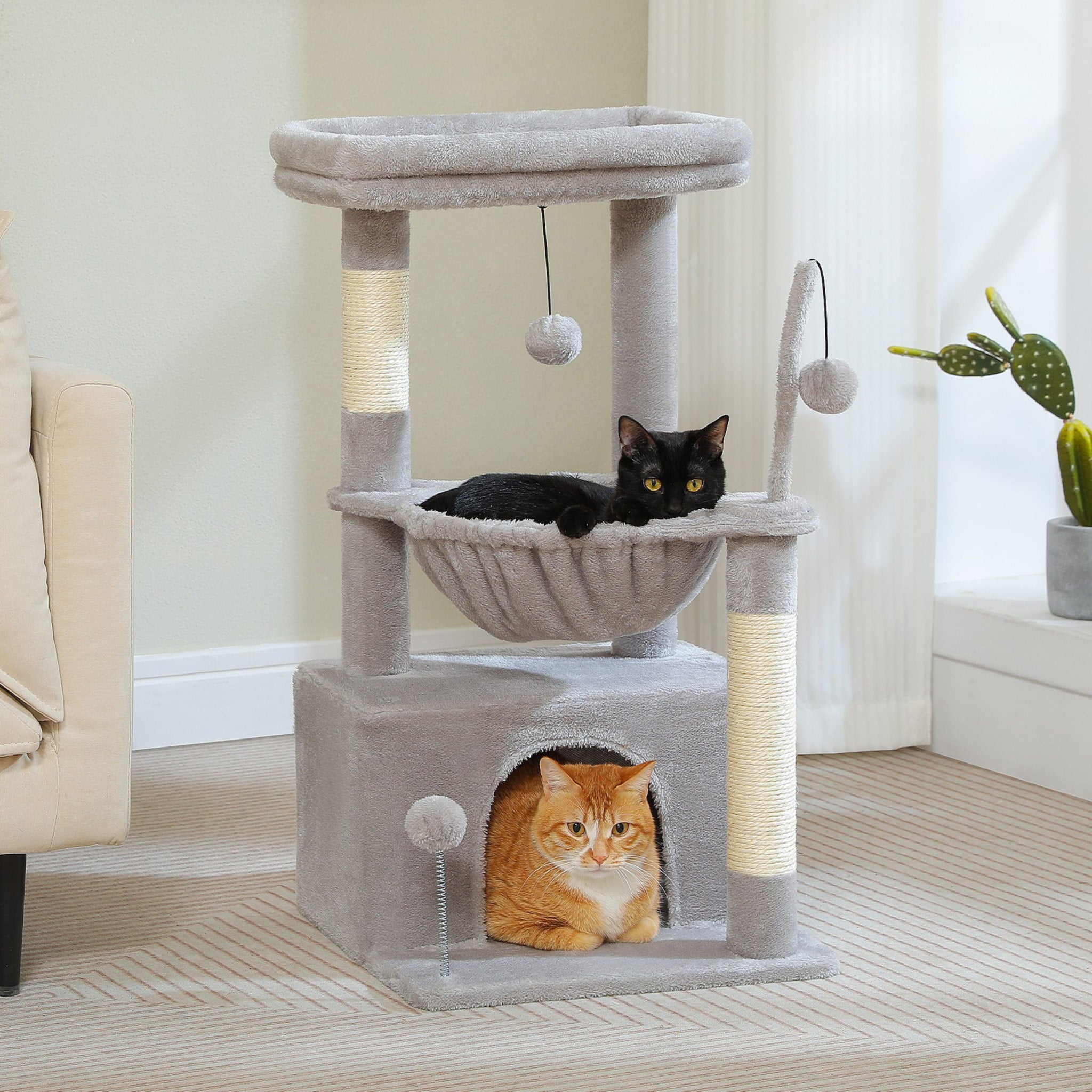 Arbre à Chat Petit Appartement gris