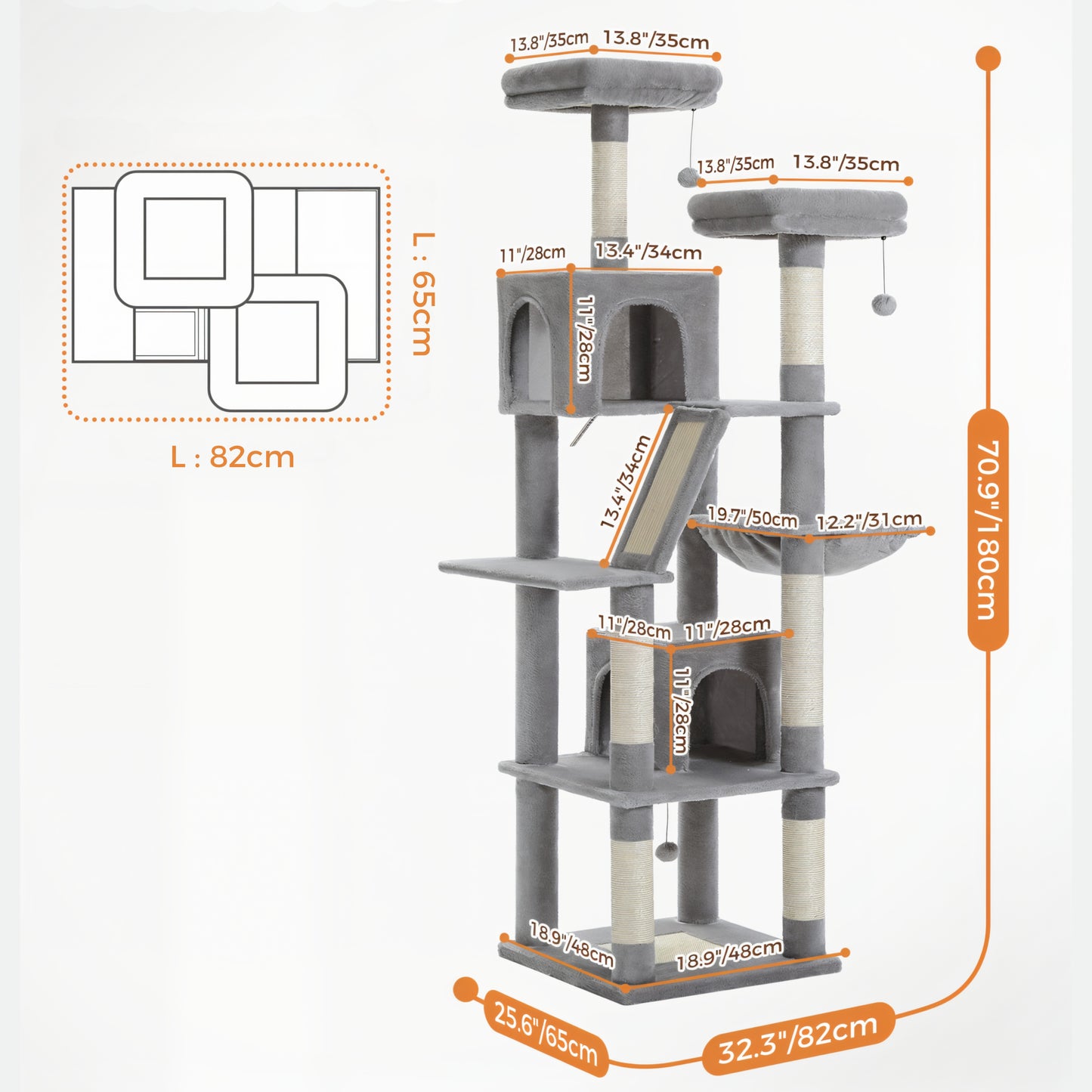 Arbre à Chat 180 cm