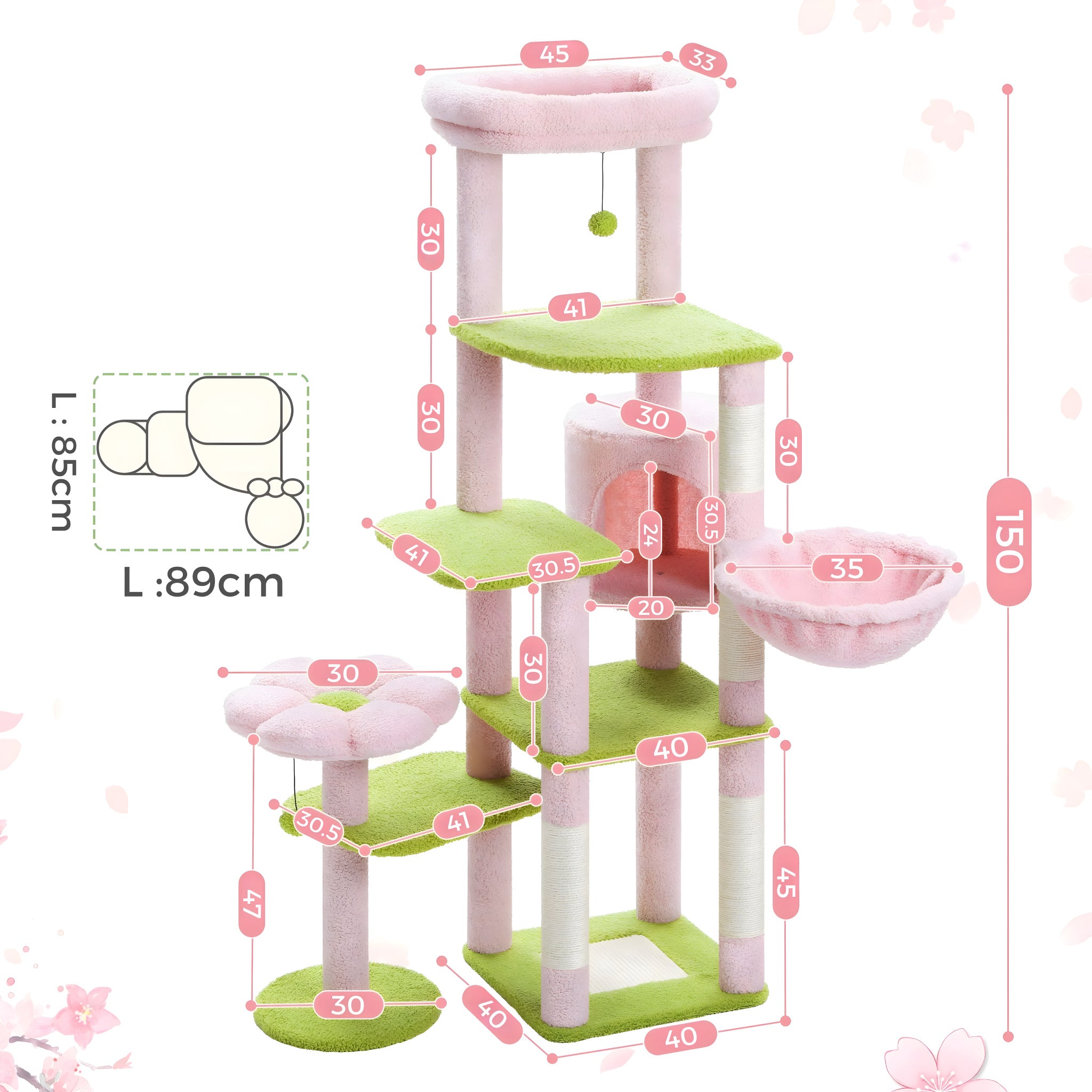 Grand Arbre à Chat Fleur