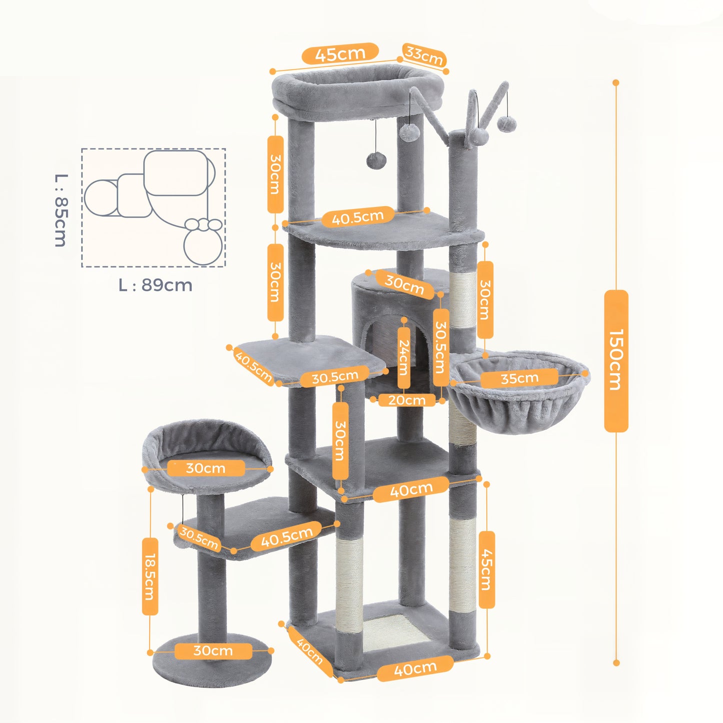 Grand Arbre à Chat Large