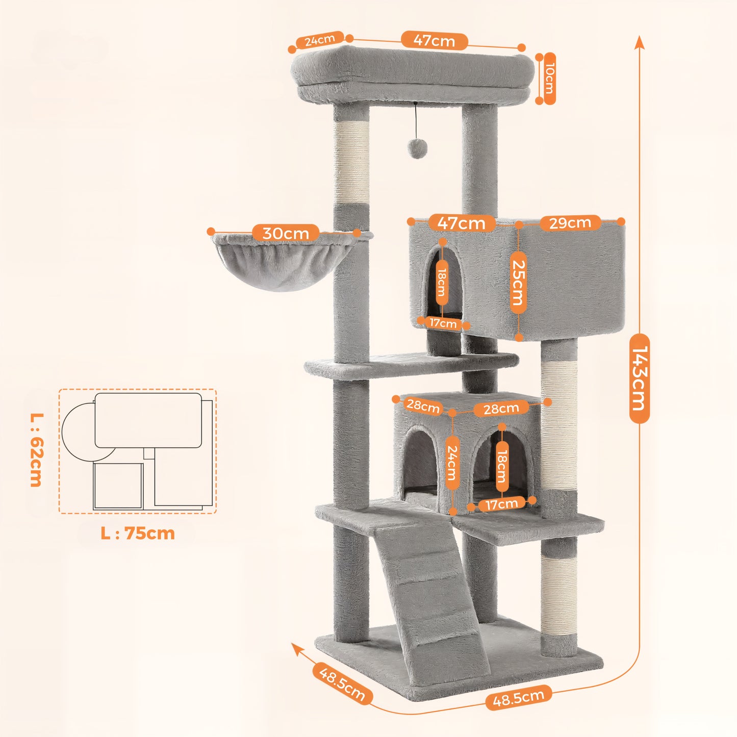 Grand Arbre à Chat Solide