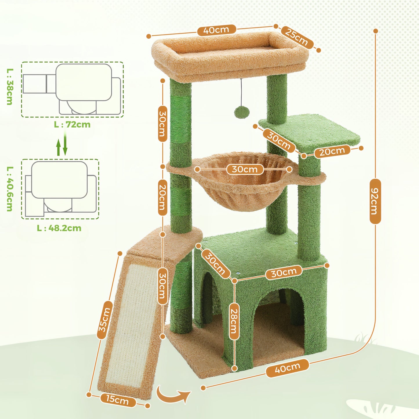 Grand Arbre à Chat avec Grand Hamac