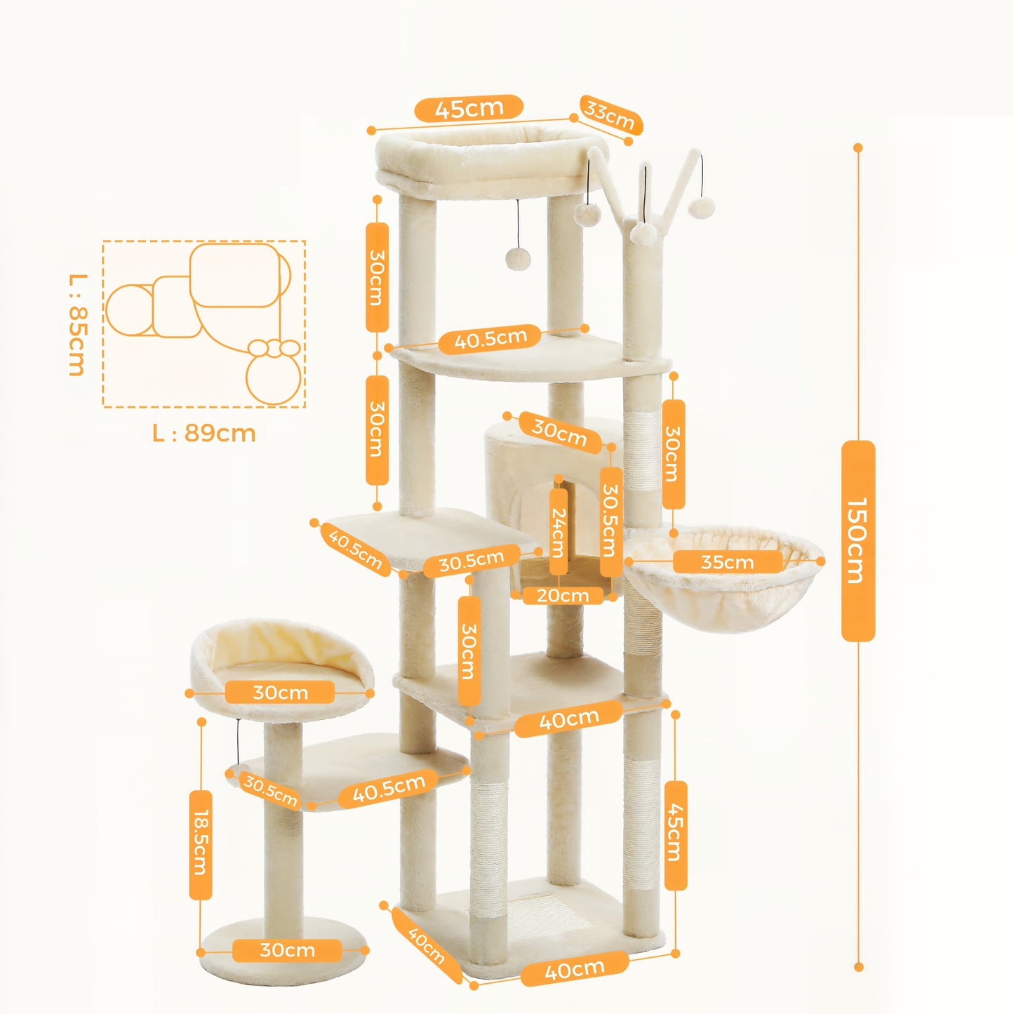 Grand Arbre à Chat pour Gros Chat