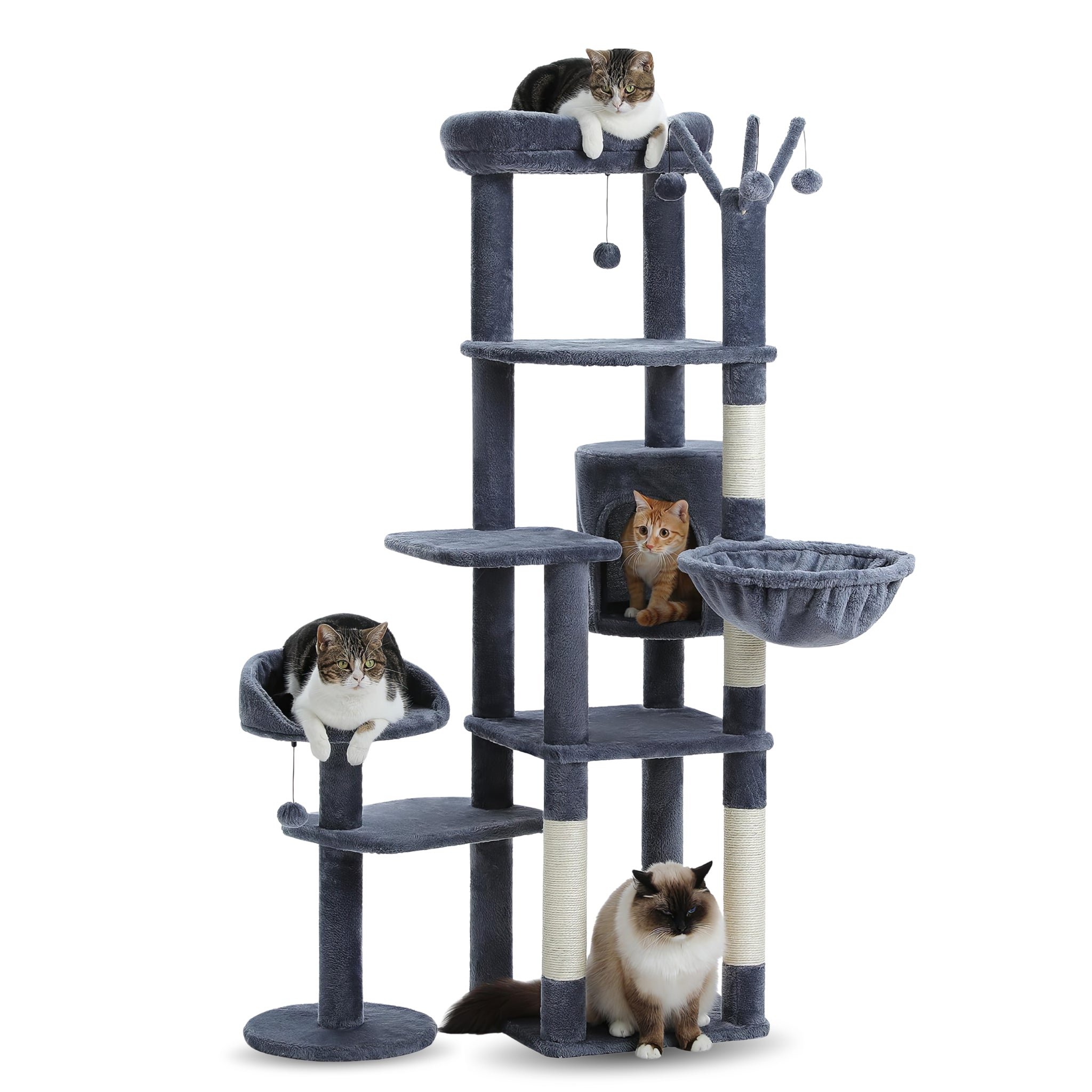 Grand Arbre à Chat pour Plusieurs Chats