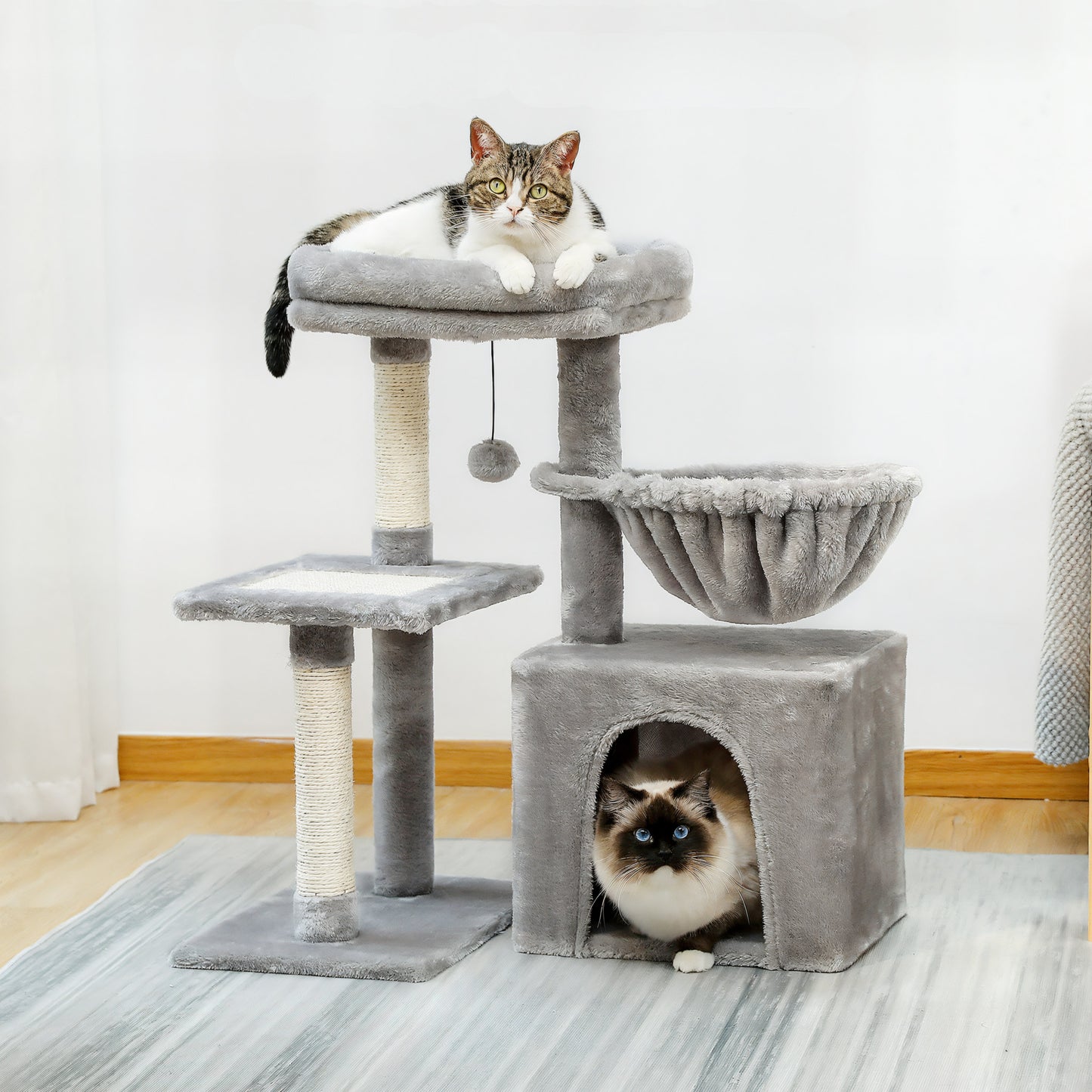 Petit Arbre à Chat Gris