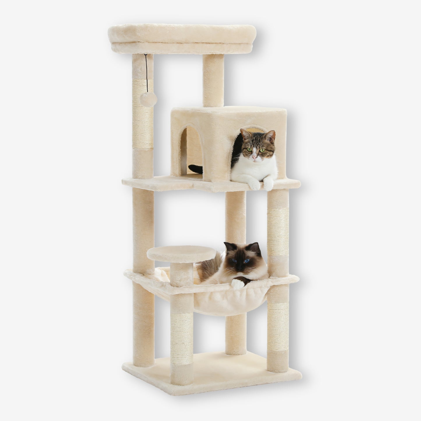 Arbre à Chat Beige avec Griffoir