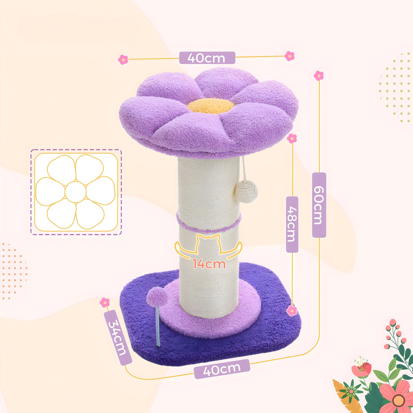 PETALY - Fleur Arbre à Chat