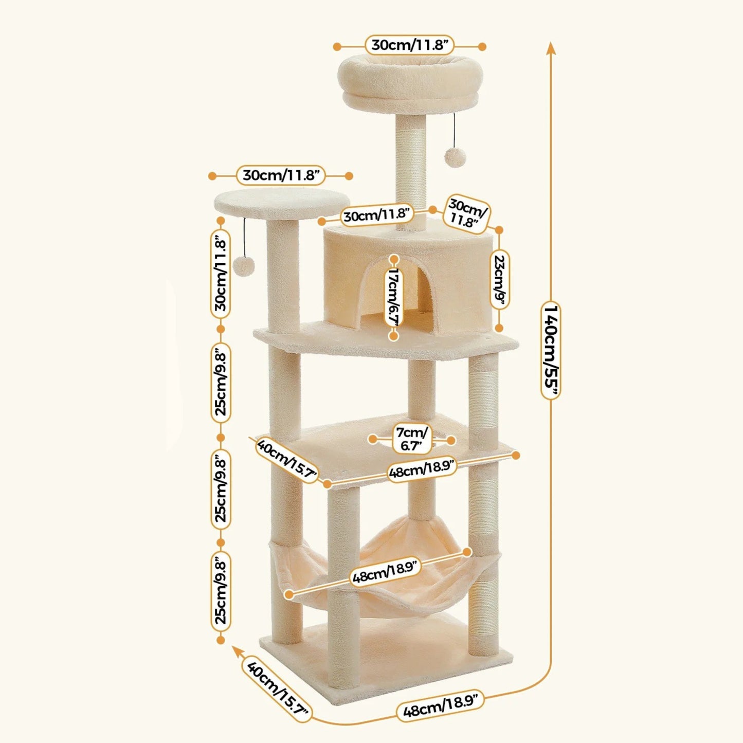 Arbre à Chat 140 cm