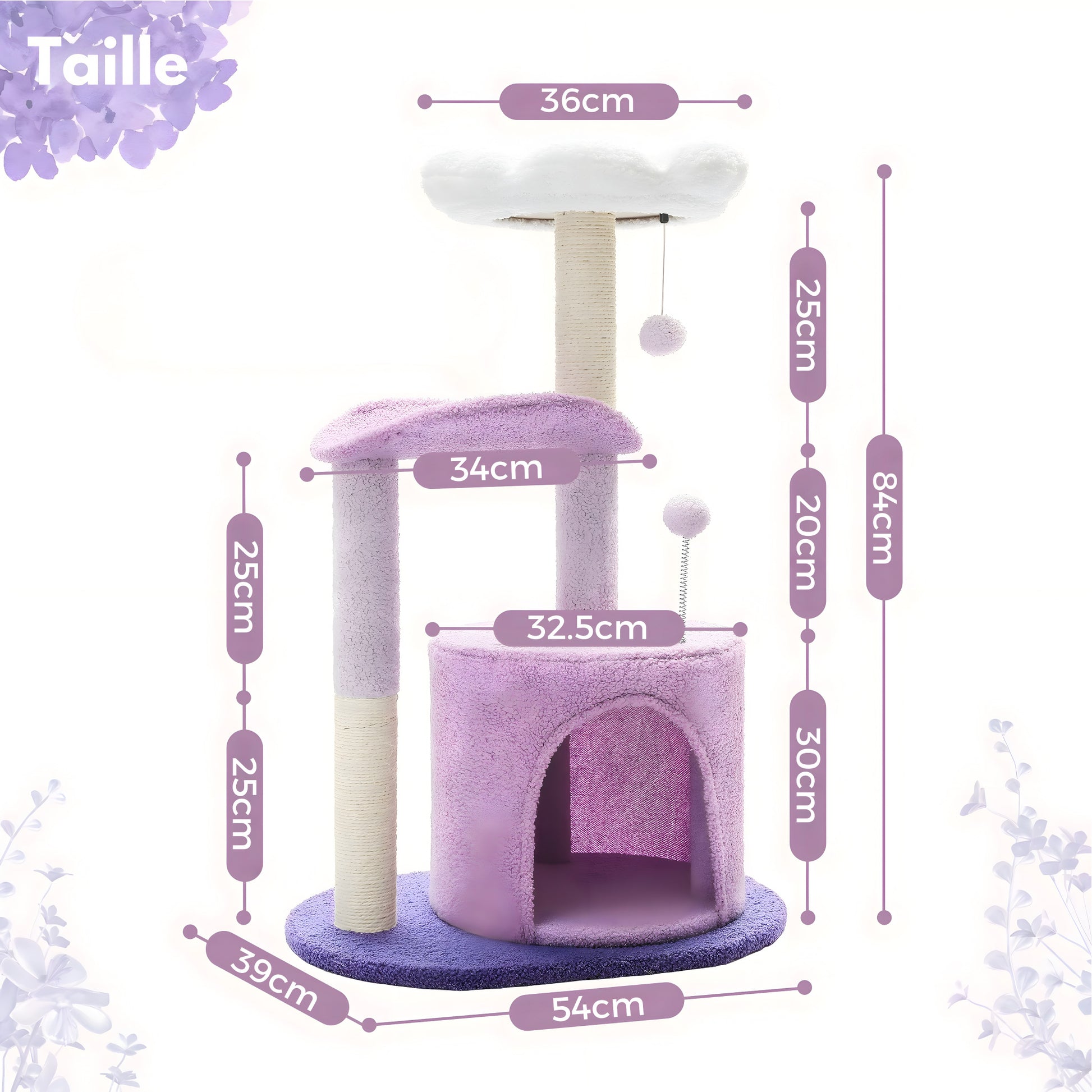 Arbre à Chat Fleur Blanche