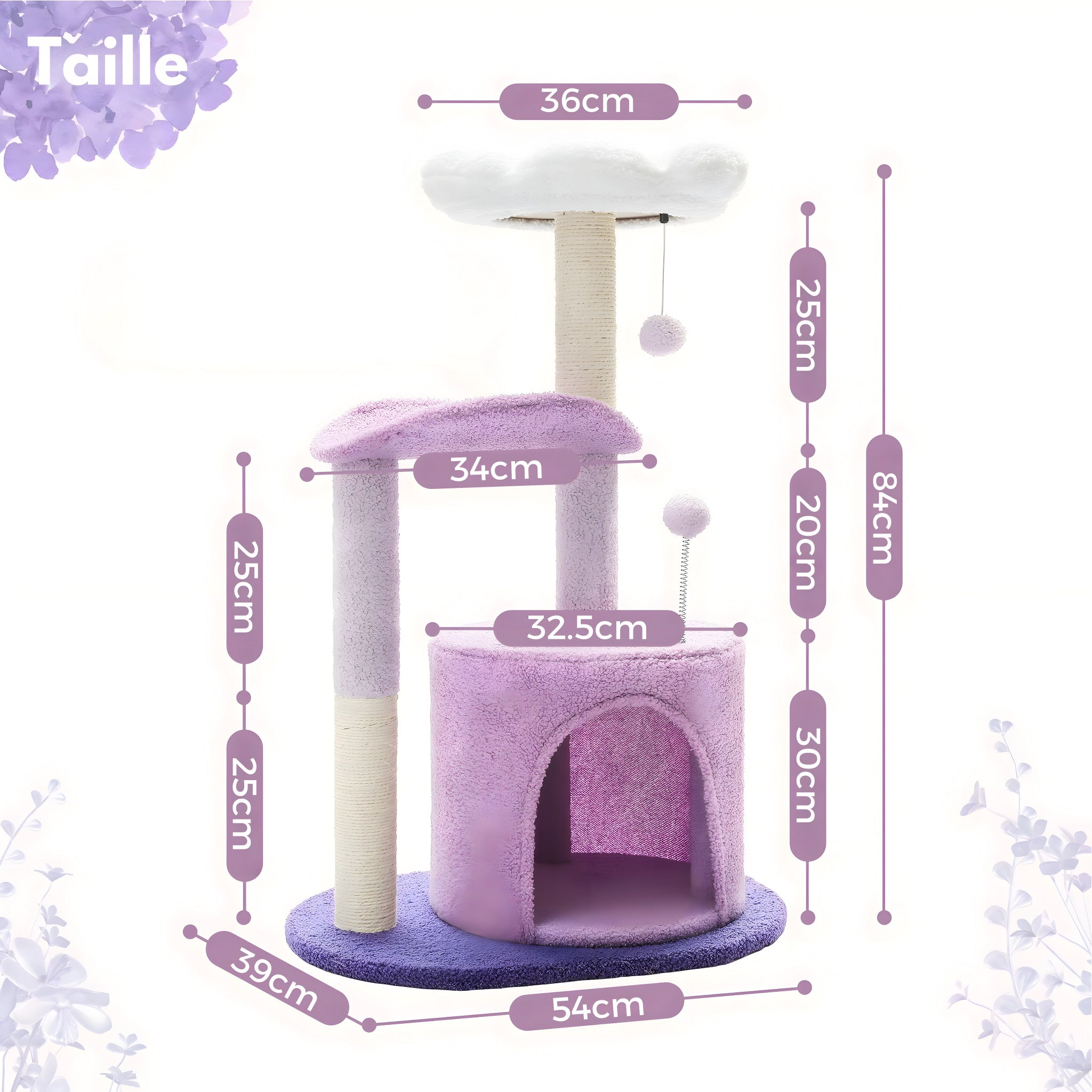 Arbre à Chat Fleur Blanche