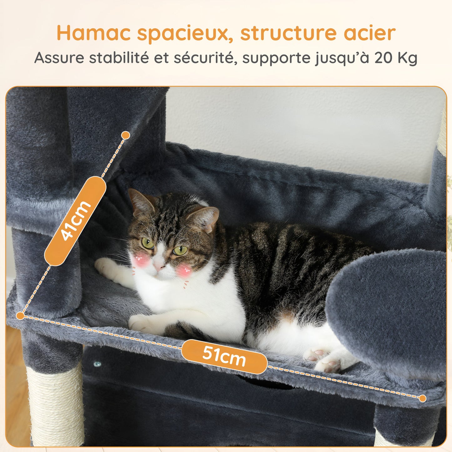 Arbre à Chat XXL Anthracite