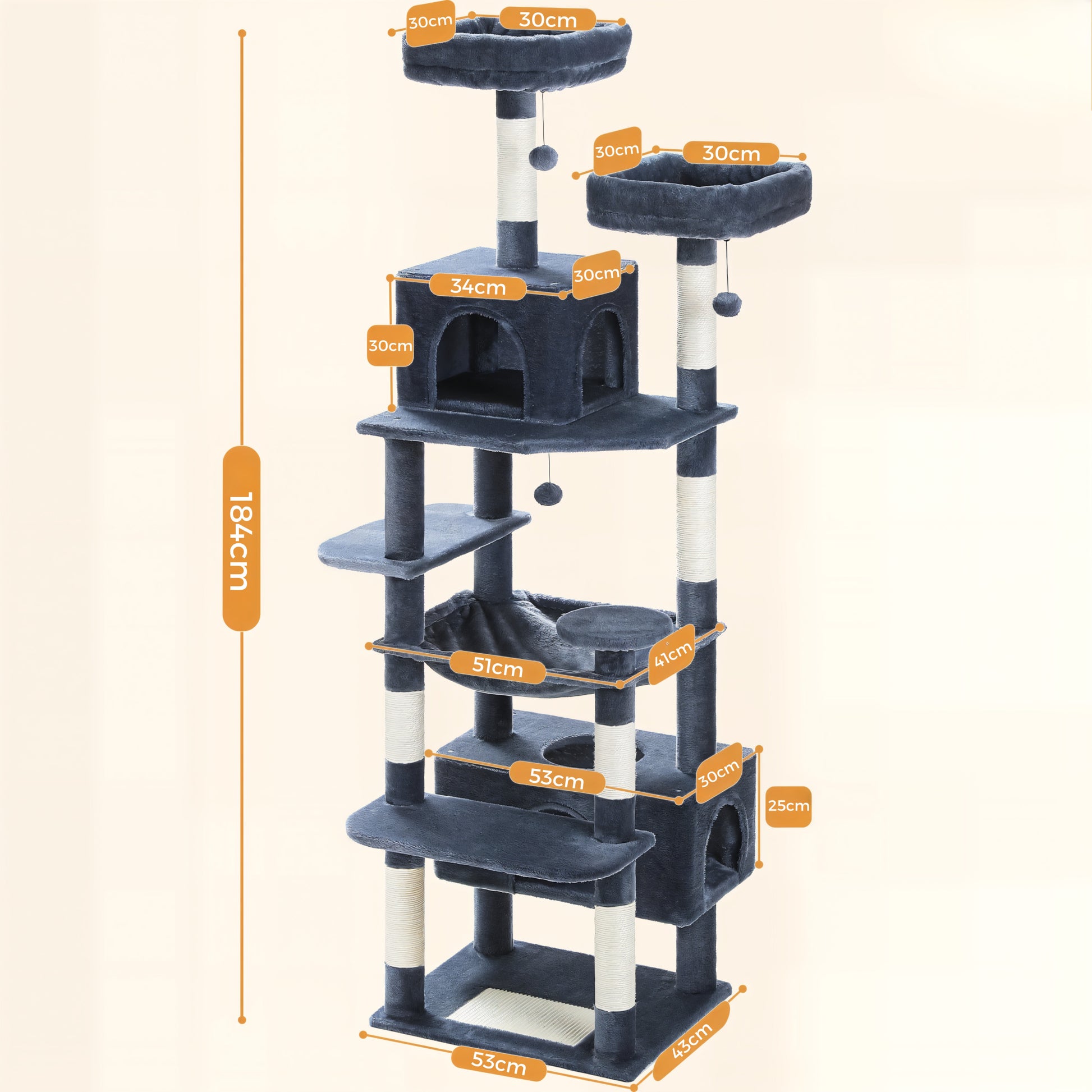 Arbre à Chat XXL Anthracite