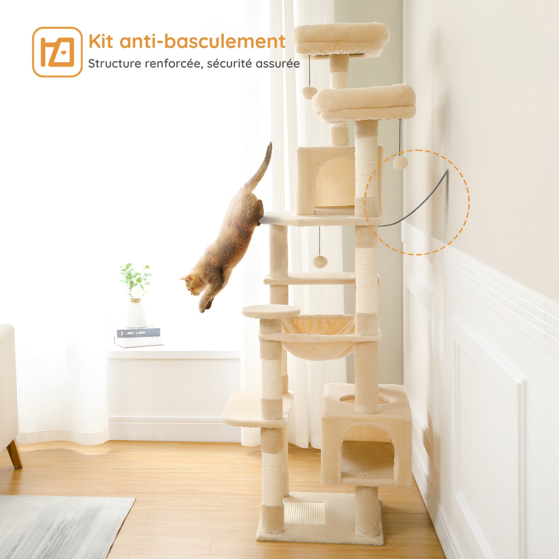 Arbre à Chat XXL Beige