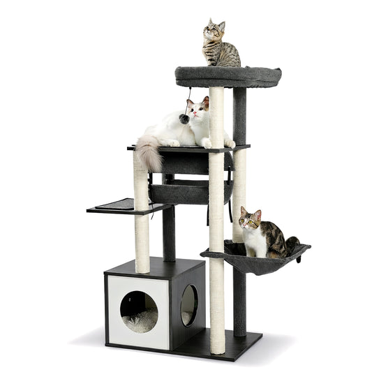 Arbre à Chat en Bois Design