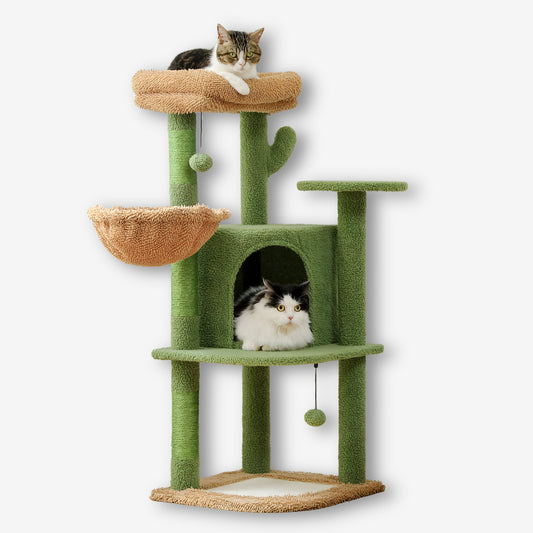 Arbre à Chat en Forme de Cactus