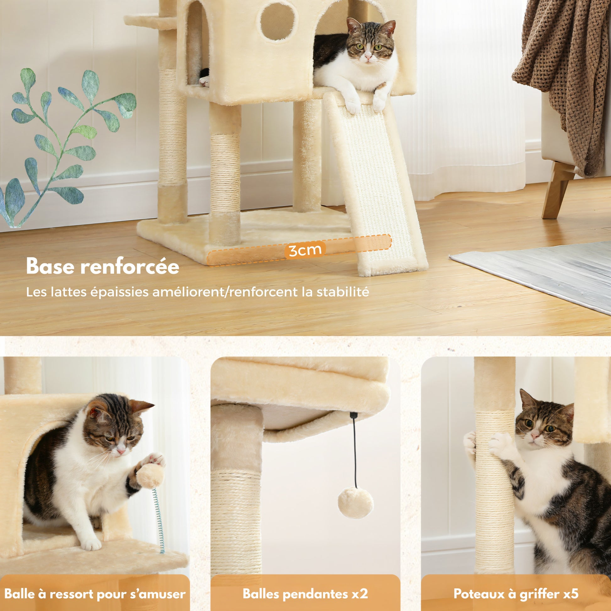 Arbre à Chat XXL Plusieurs Chats