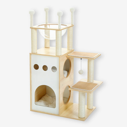 Arbre à Chat Beige Bois