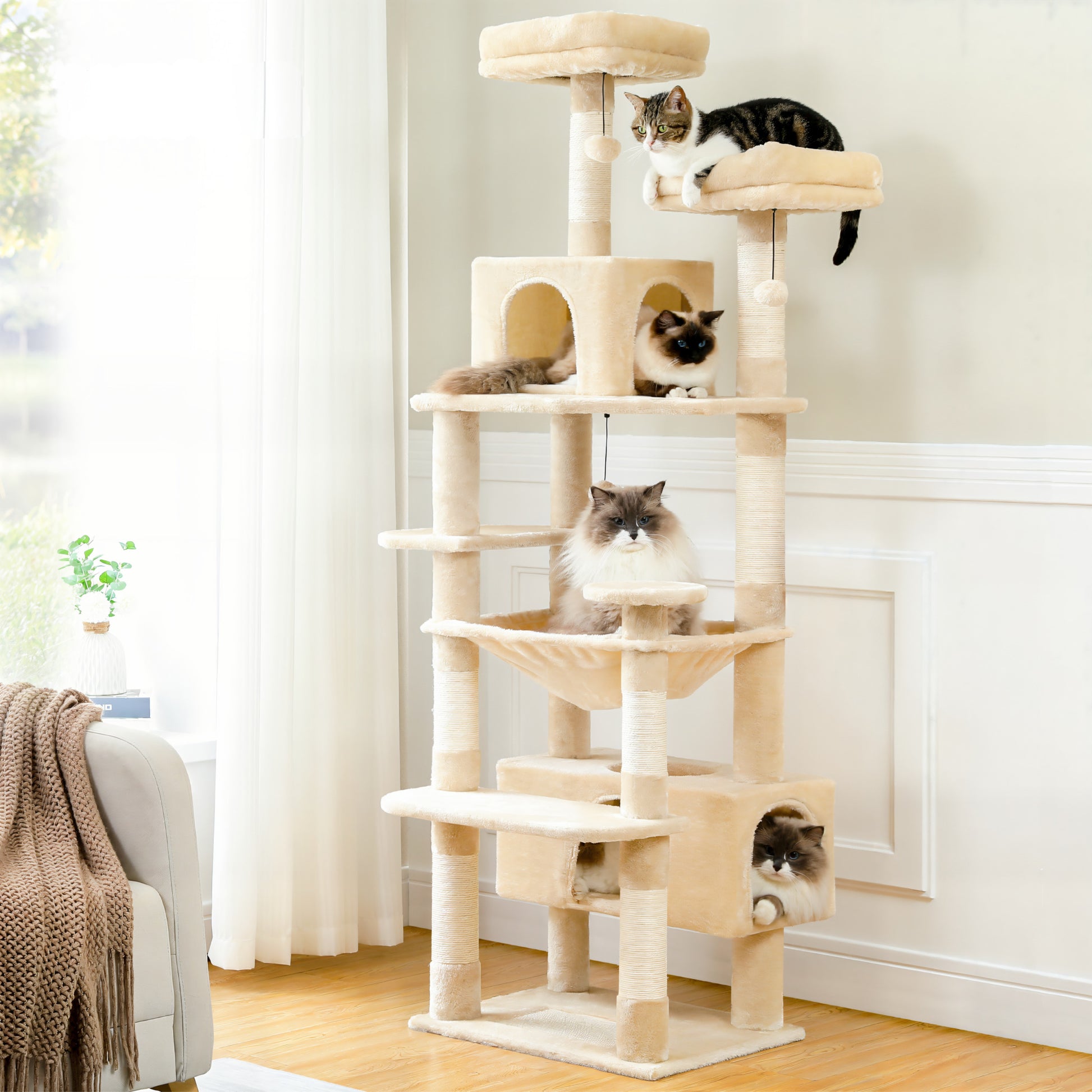 Arbre à chat beige xxl
