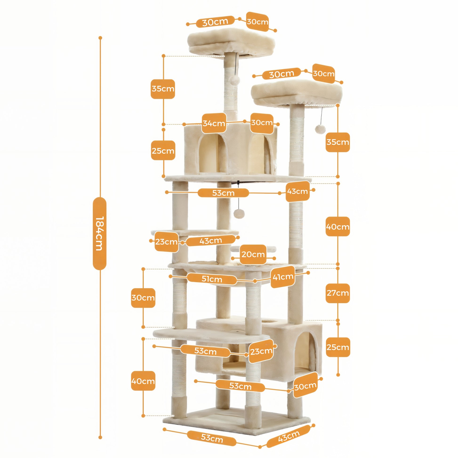 Arbre à chat beige xxl