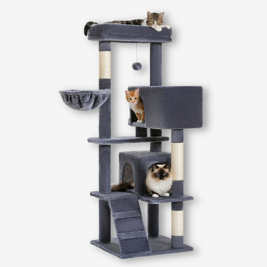 Arbre à Chat Gris Anthracite Hamac