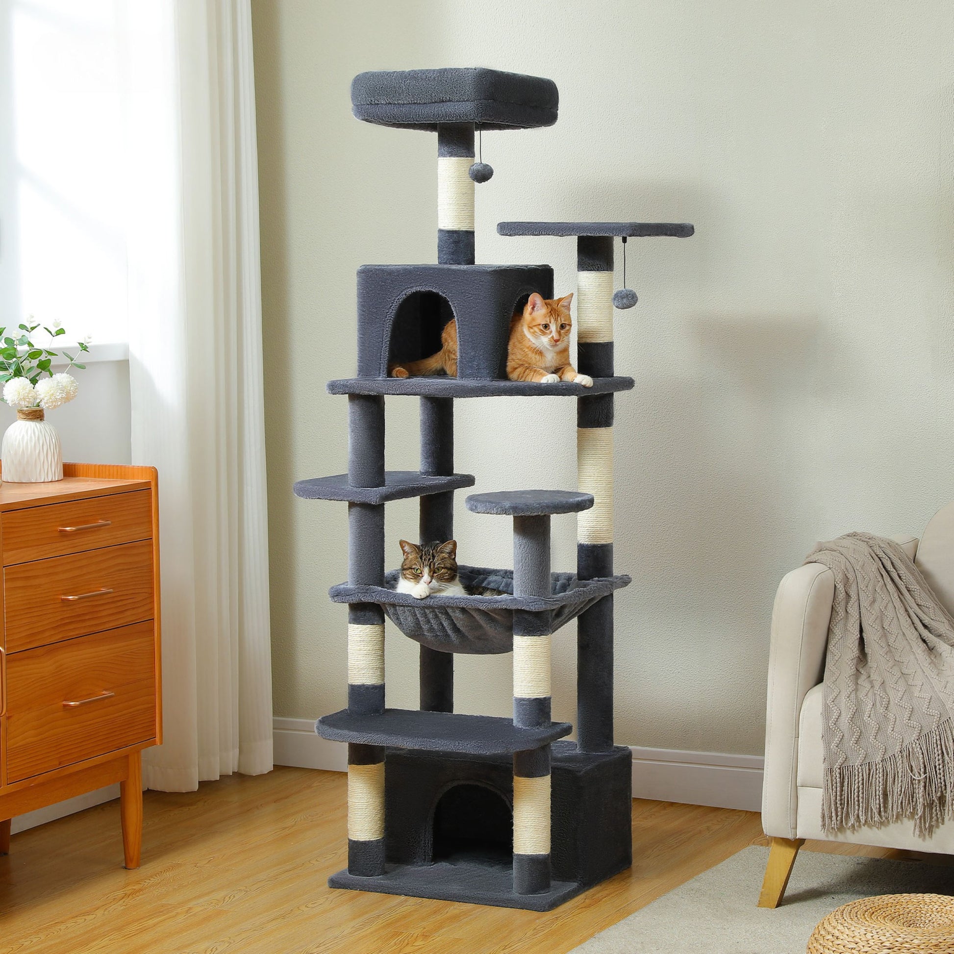 Arbre à Chat Gris Foncé