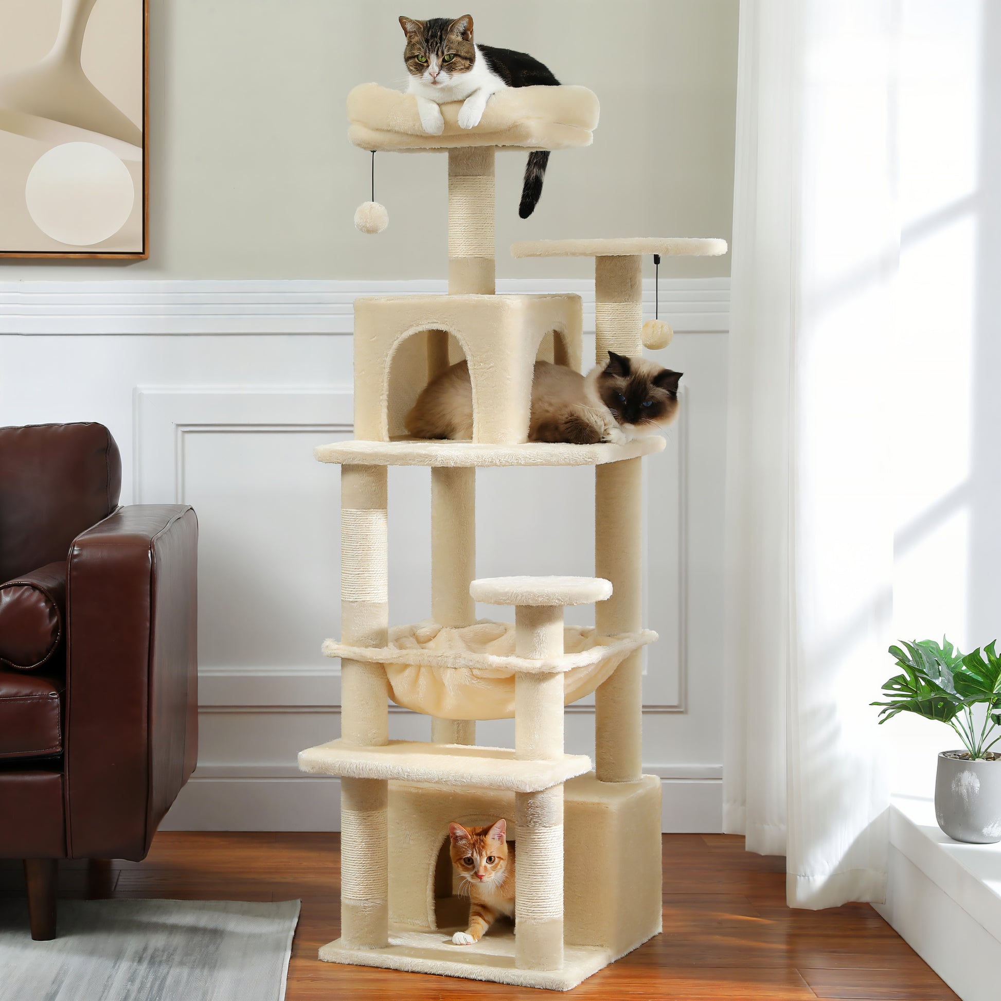 Grand Arbre à Chat Beige