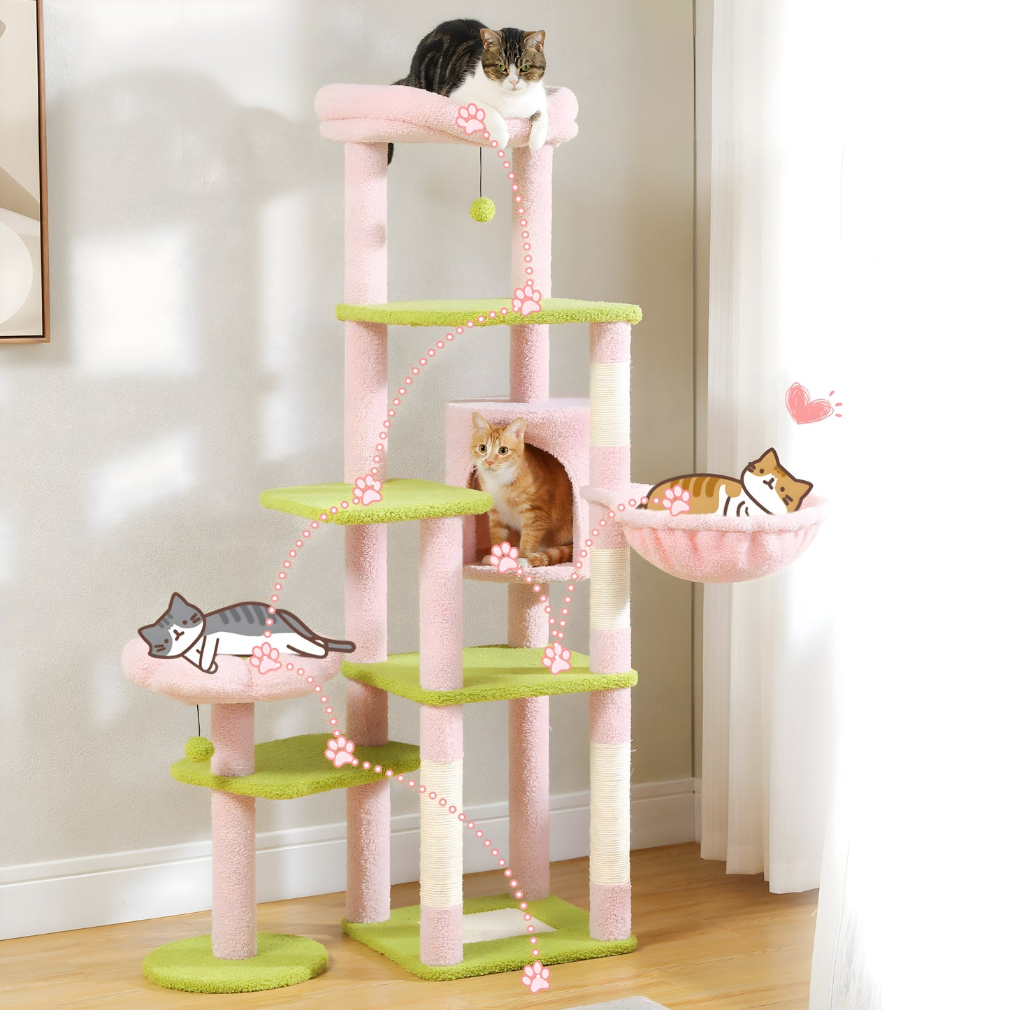 Grand Arbre à Chat Fleur