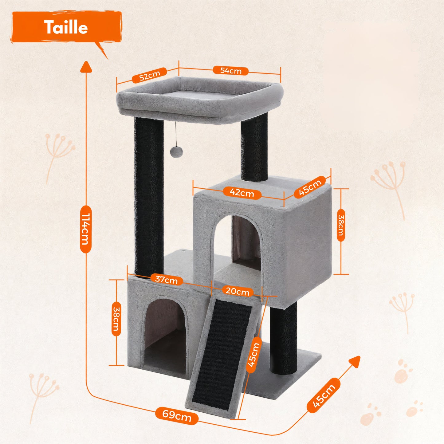 Grand Arbre à Chat Griffoir