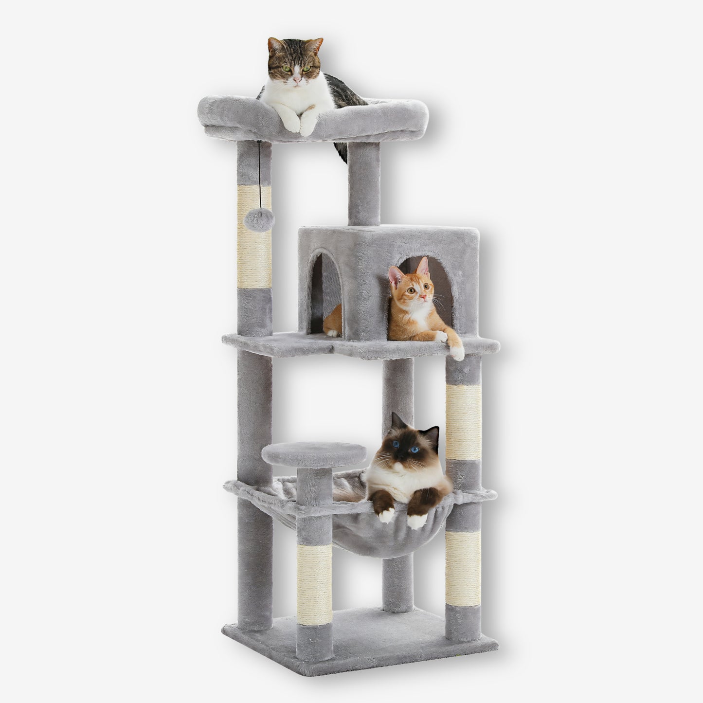 Grand Arbre à Chat Gris Clair