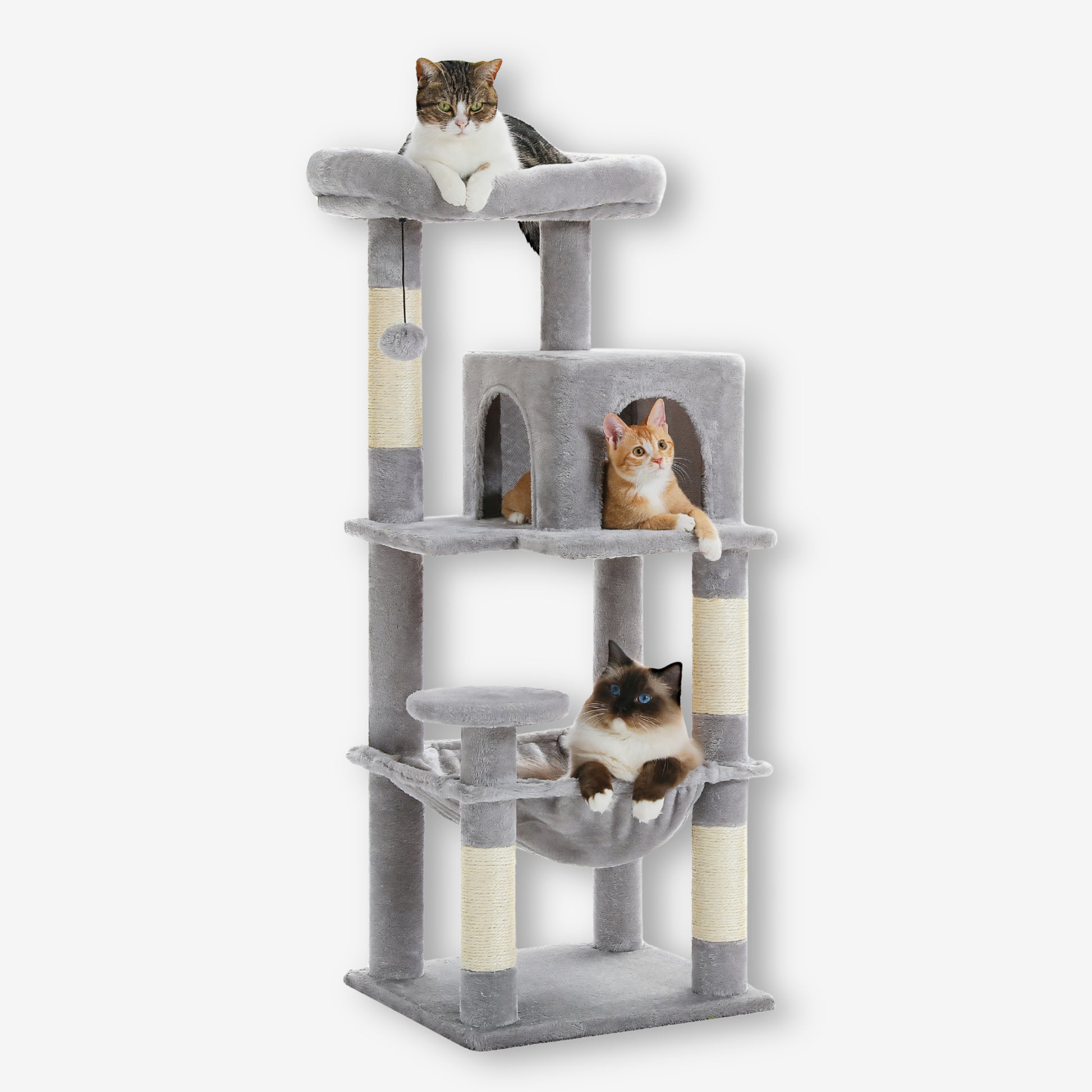 Grand Arbre à Chat Gris Clair