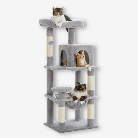 Grand Arbre à Chat Gris Clair