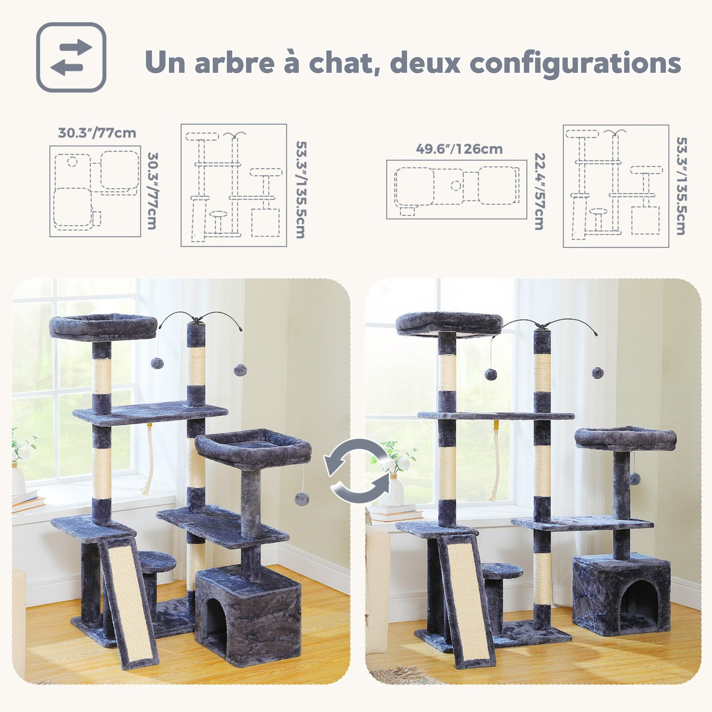 Grand Arbre à Chat d'angle