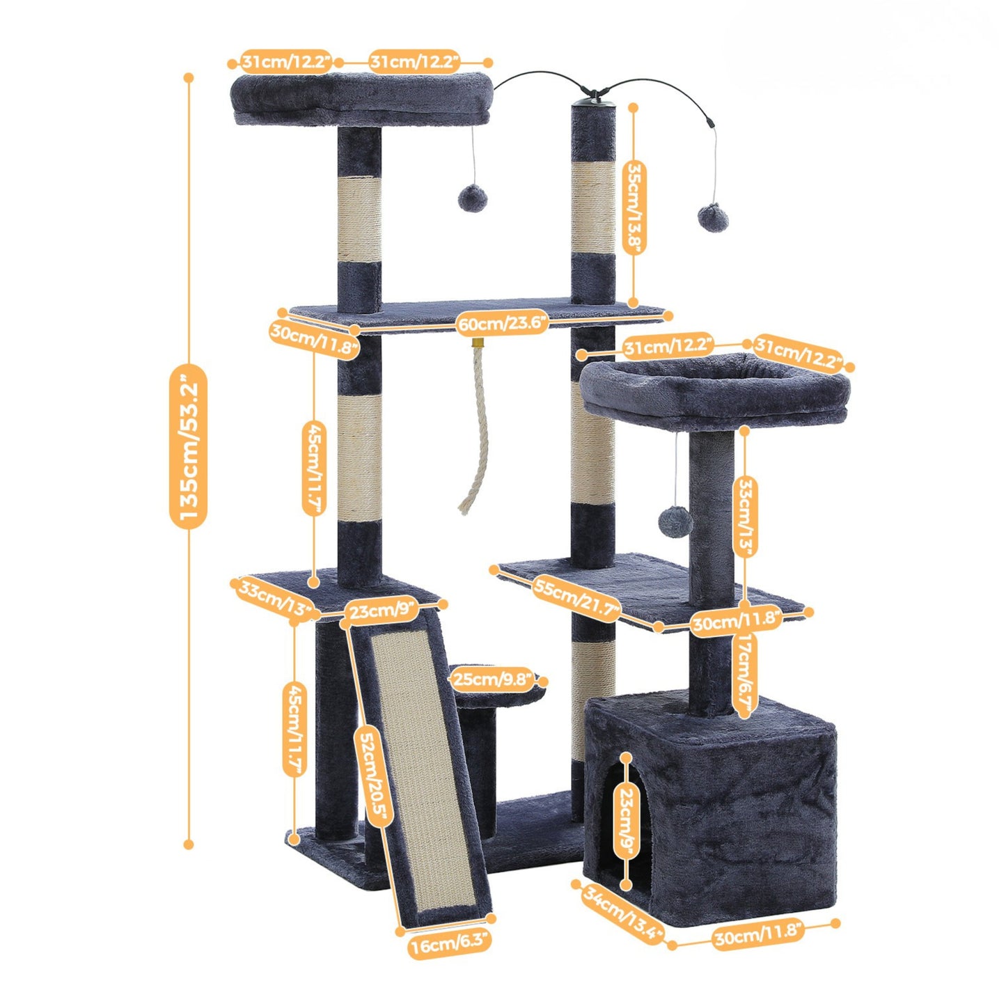 Grand Arbre à Chat d'angle