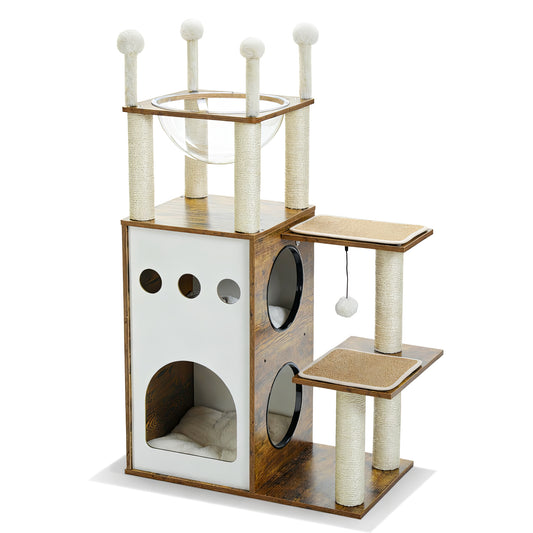 Grand Arbre à Chat en Bois