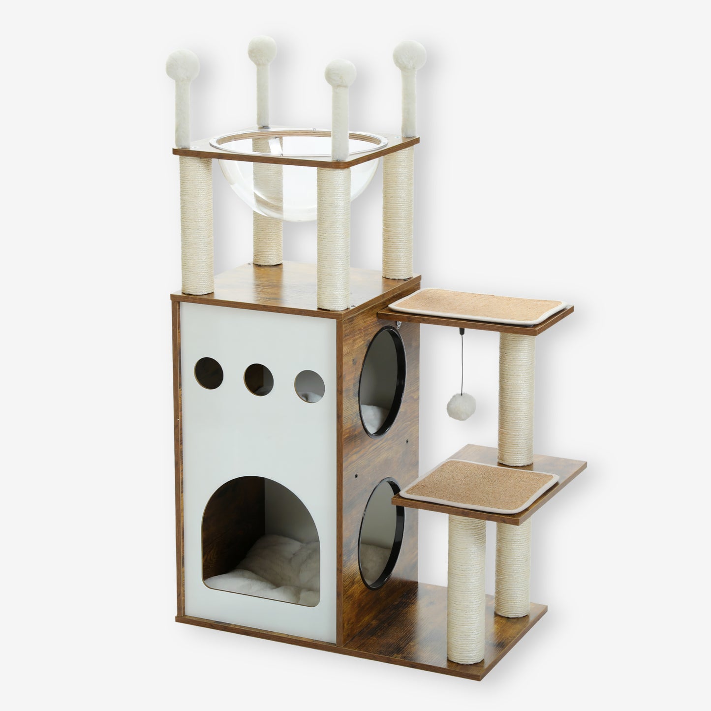 Grand Arbre à Chat en Bois