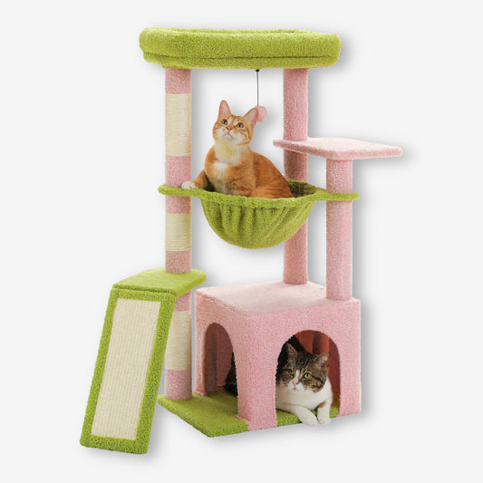 Grand Arbre à Chat avec Hamac