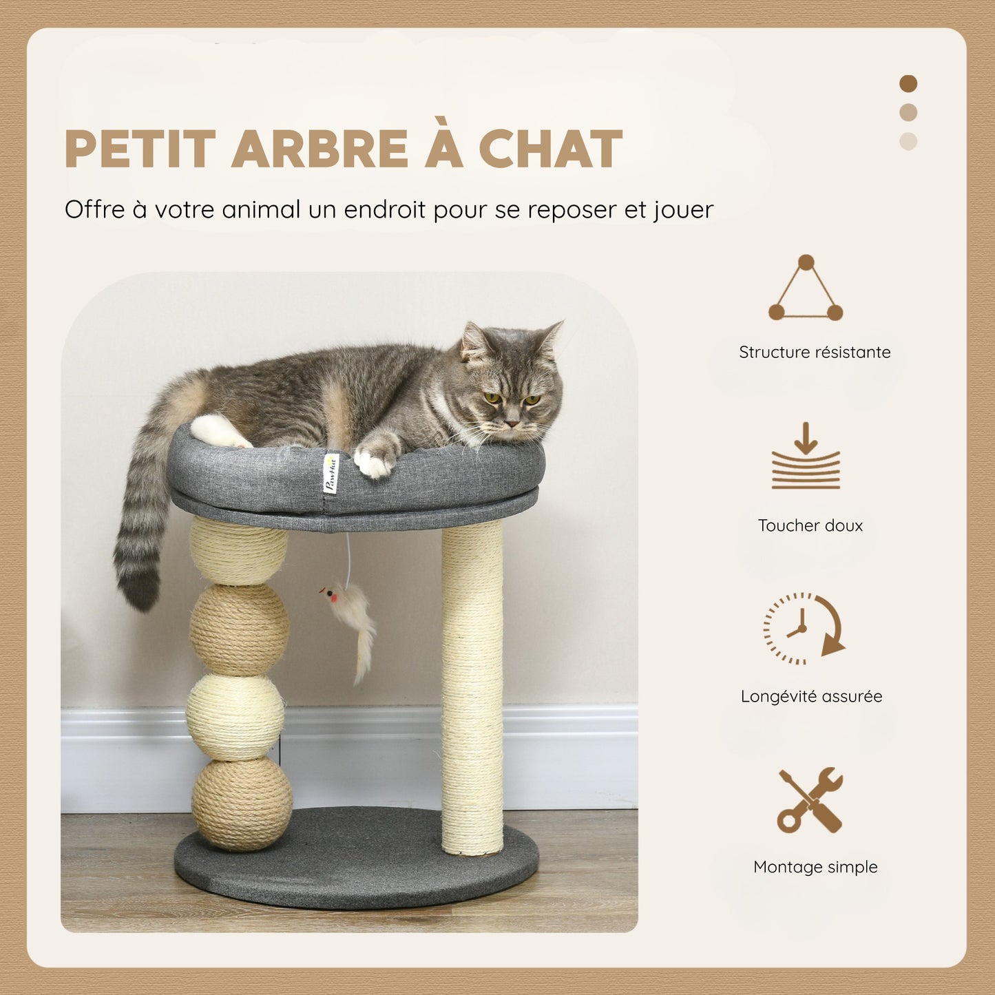 Petit Arbre à Chat 1 Plateforme