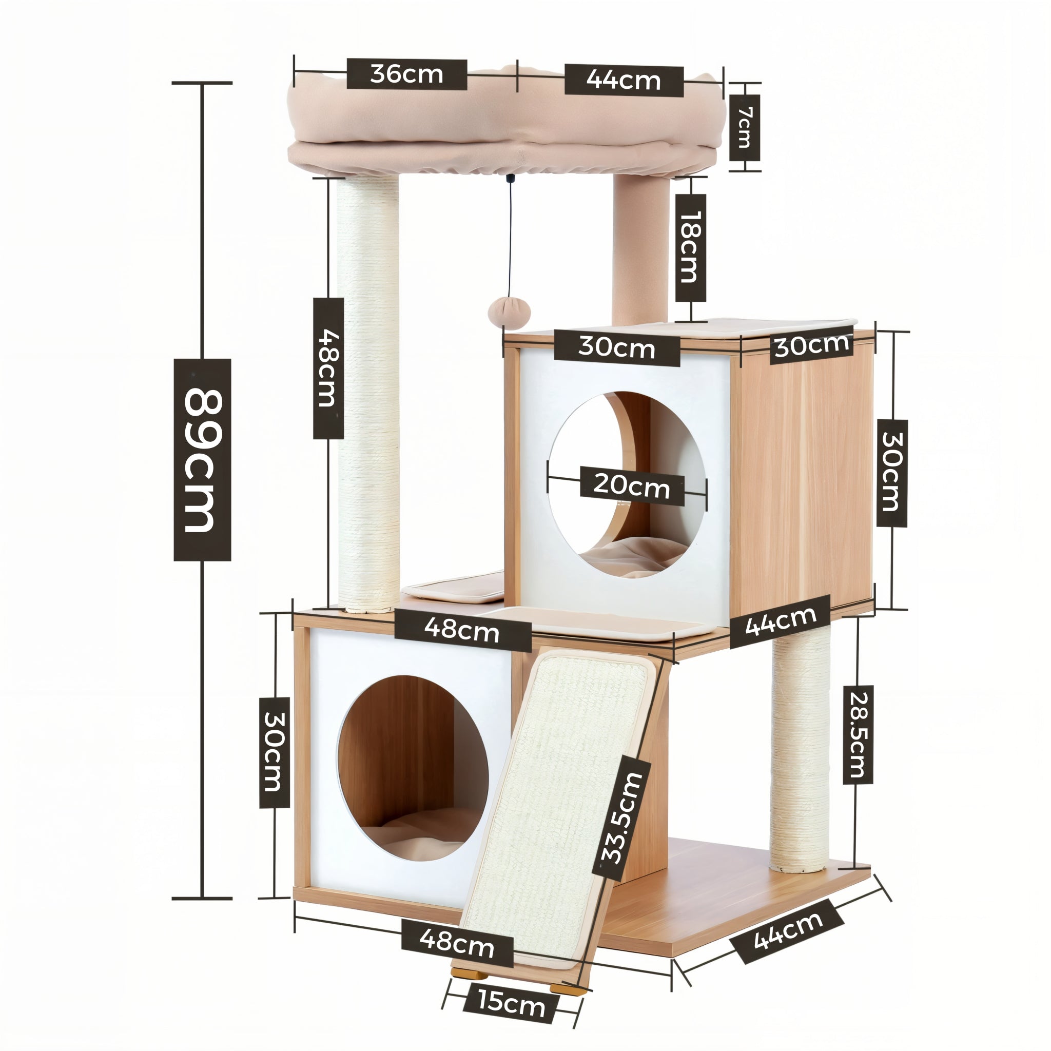 Petit Arbre à Chat en Bois