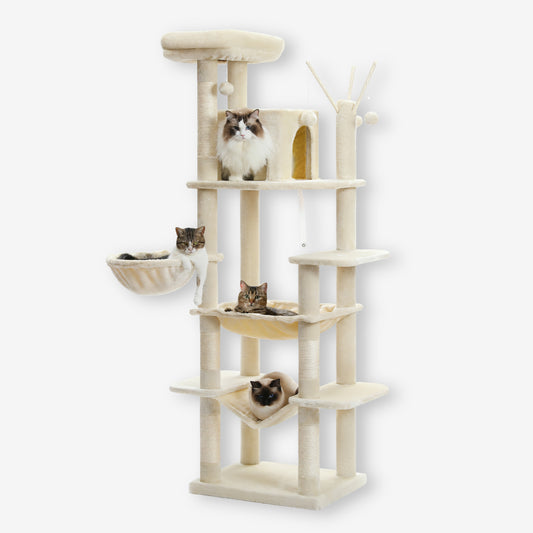 Arbre à Chat avec 3 Hamacs