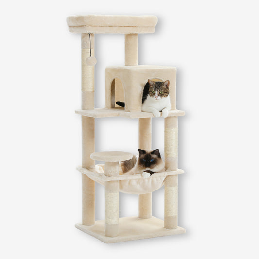 Arbre à Chat Beige avec Griffoir
