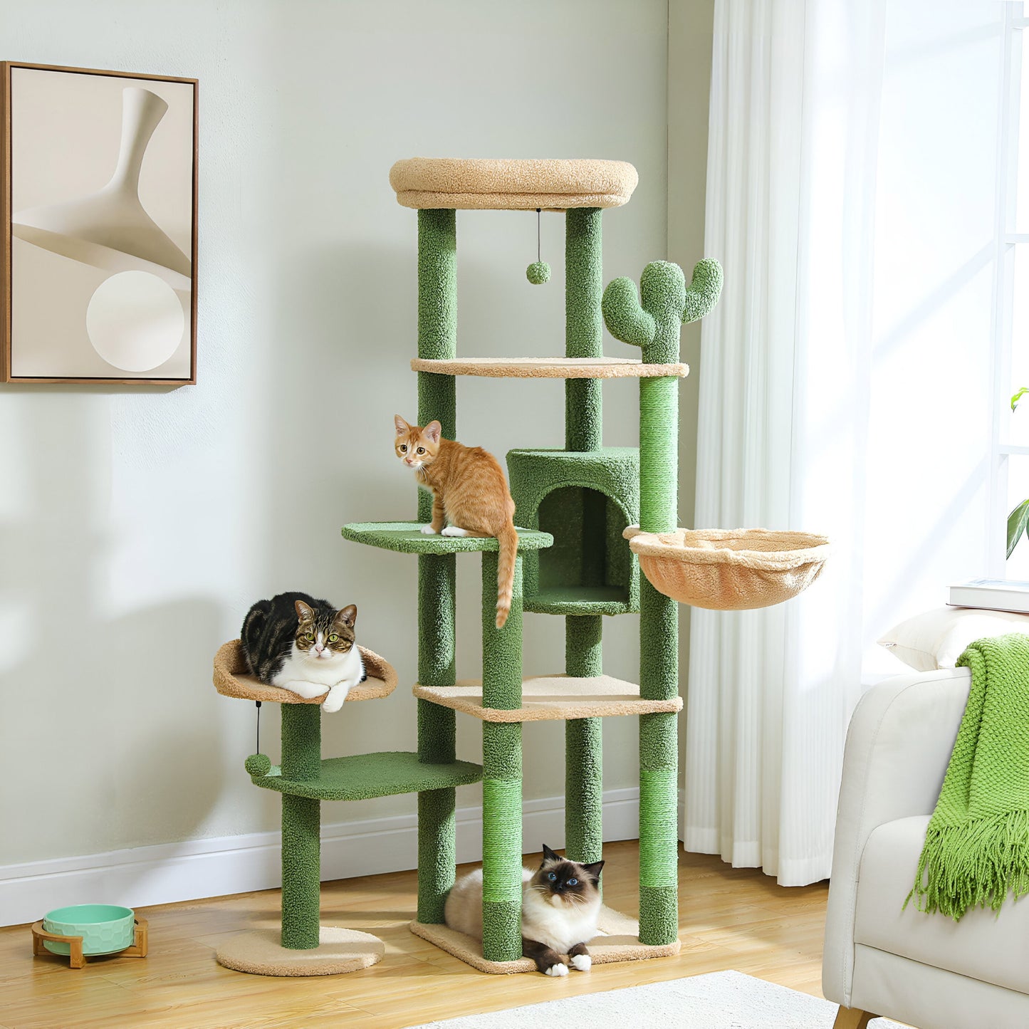 Arbre à Chat Design Cactus