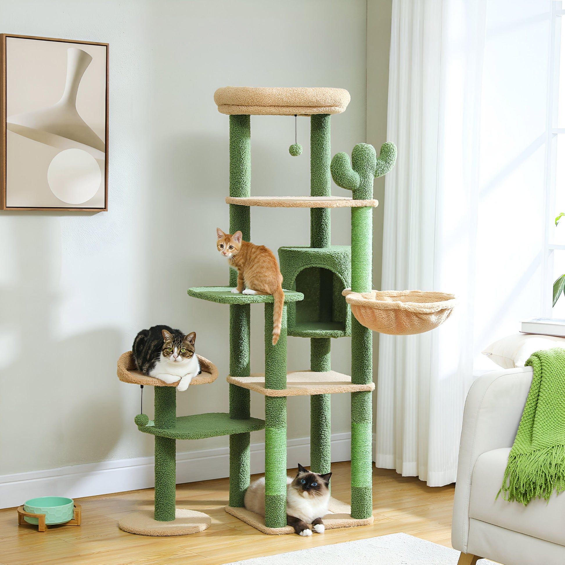 Arbre à Chat Design Cactus