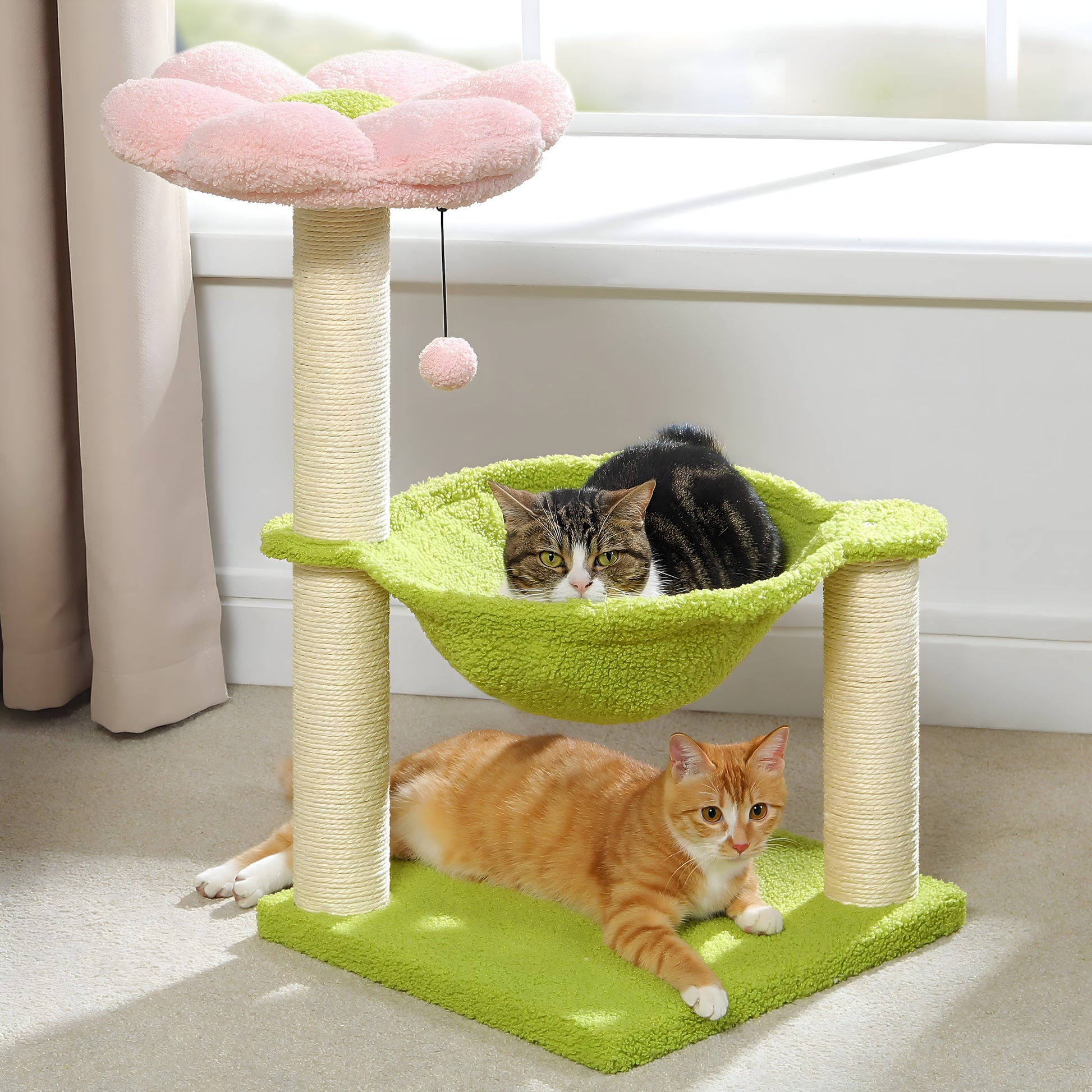 Arbre à Chat Design Fleur