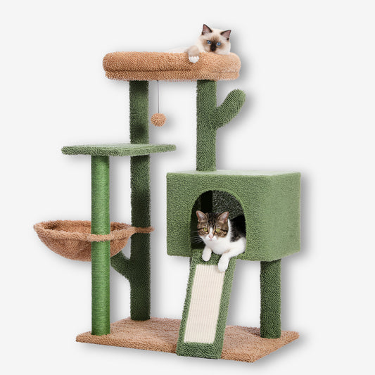 Arbre à Chat en Forme de Cactus