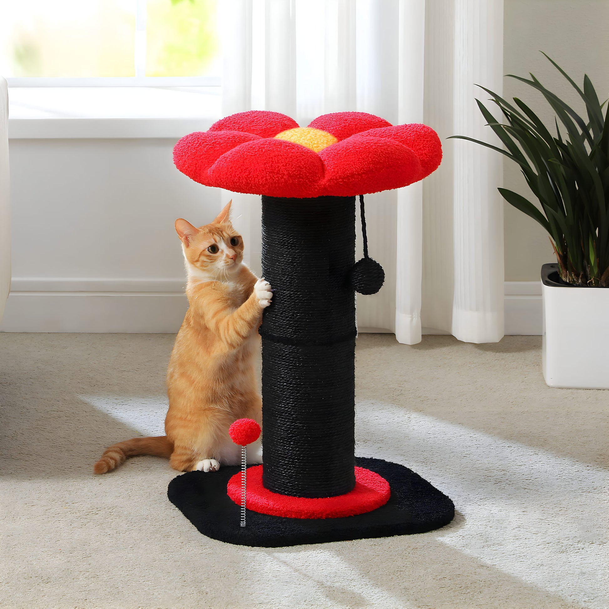 Arbre à Chat en Forme de Fleur
