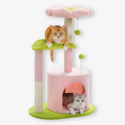 Arbre à Chat Fleur Panier