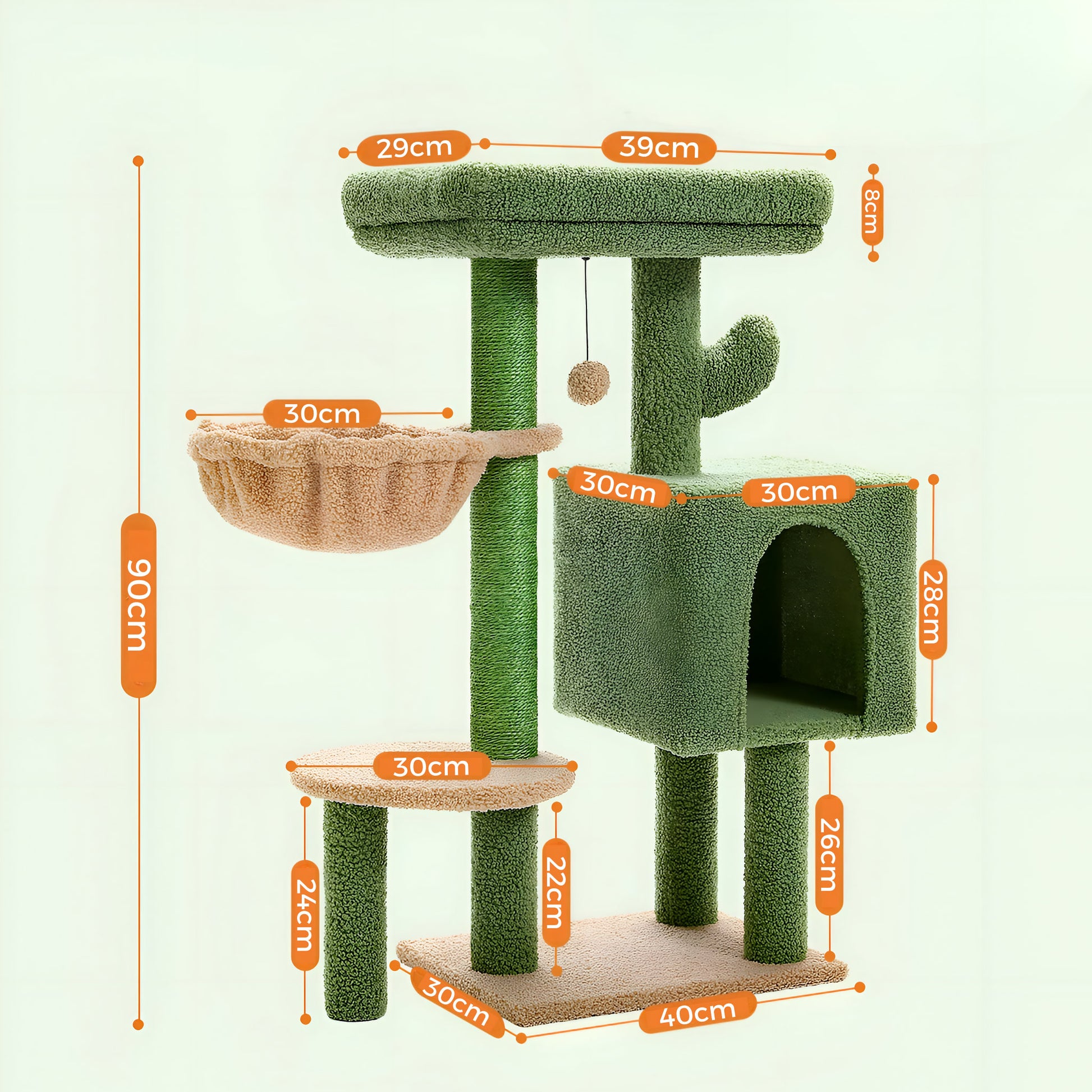 Arbre à Chat Forme Cactus